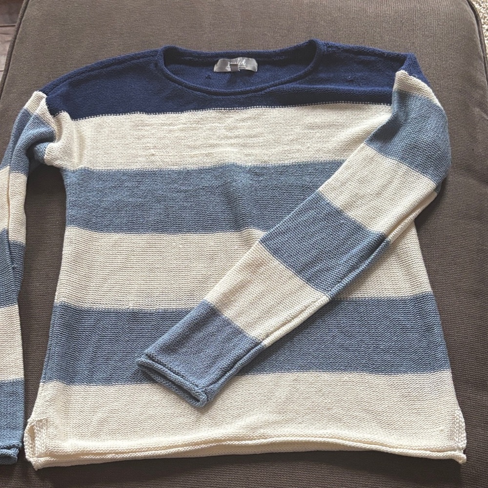Striped Blue and Cream women’s sweater